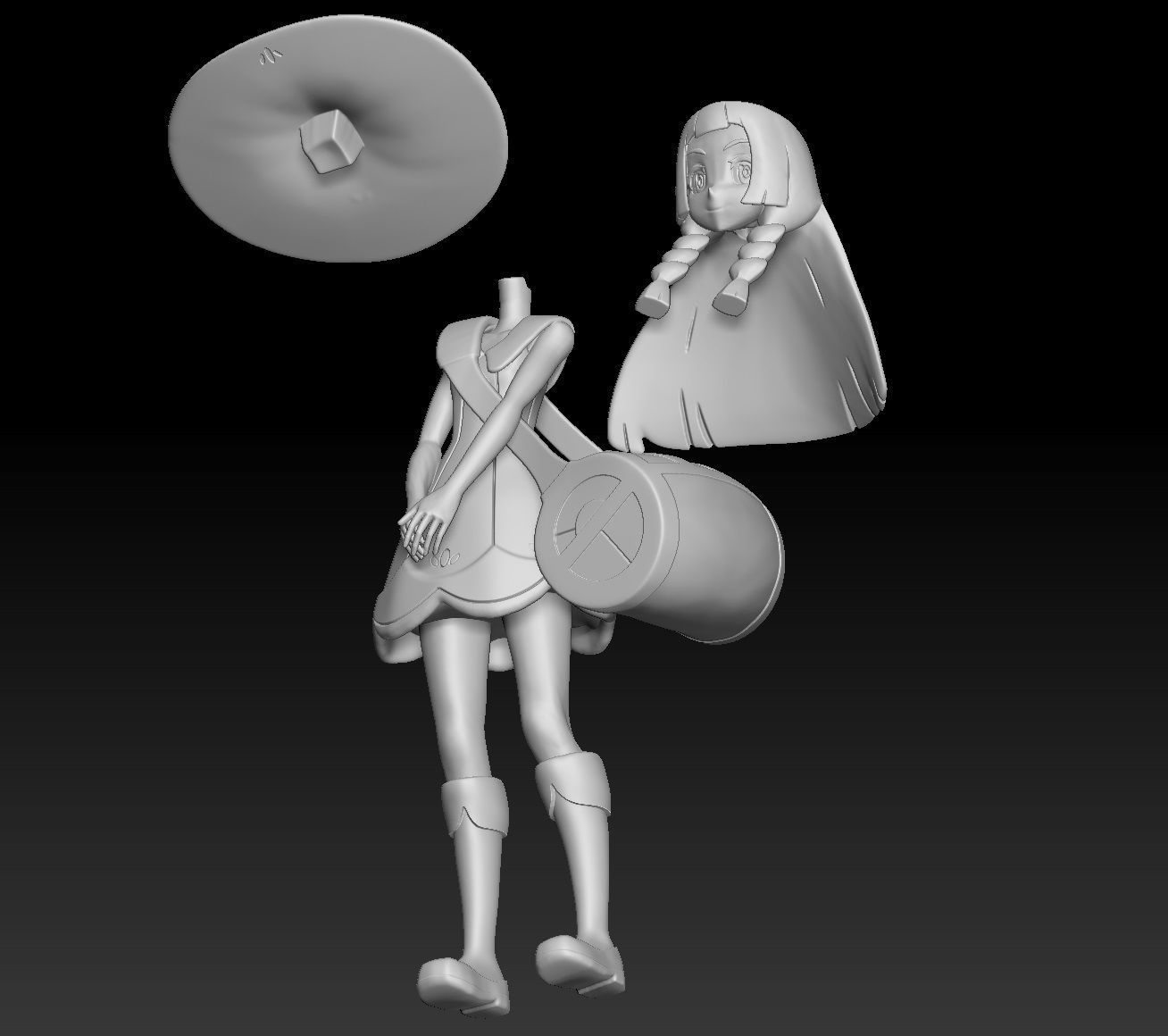 Pokemon Alola Trainer Lillie 3D print model_4