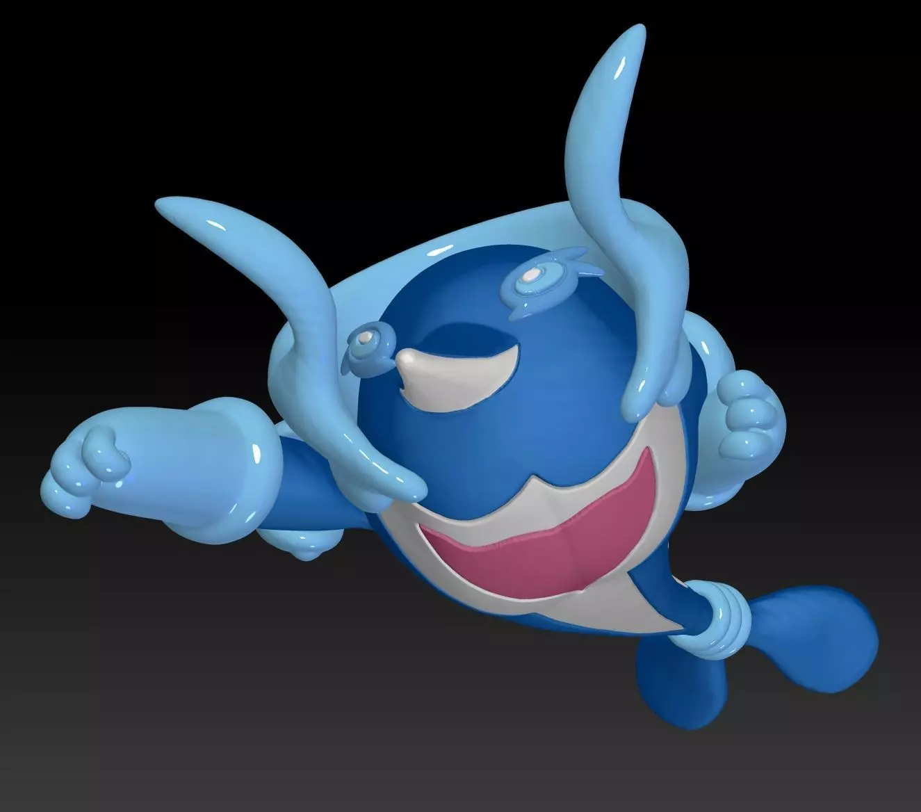 Pokemon Palafin Hero 3D print model