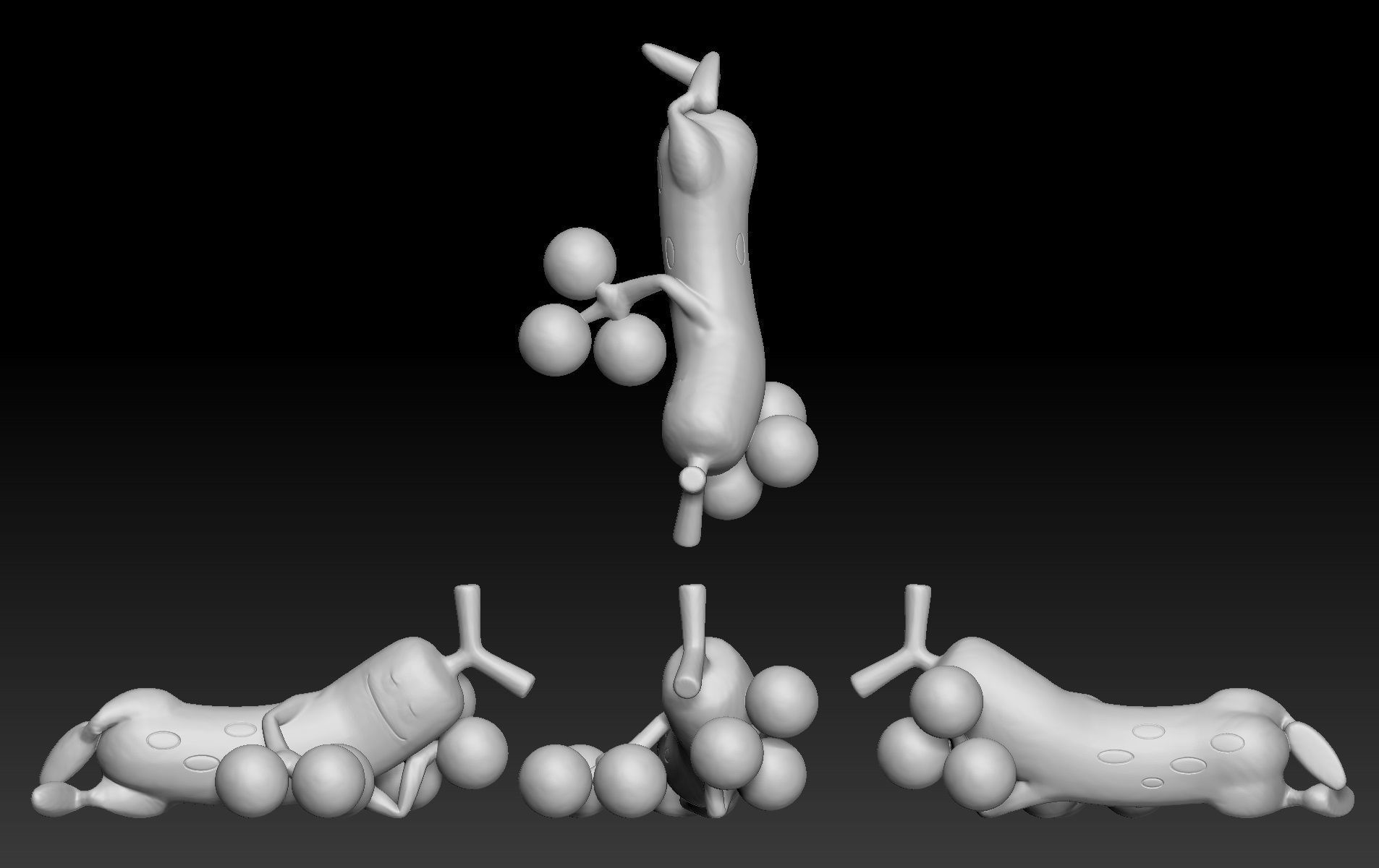 Pokemon Bonsly Sudowoodo 3D print model_2