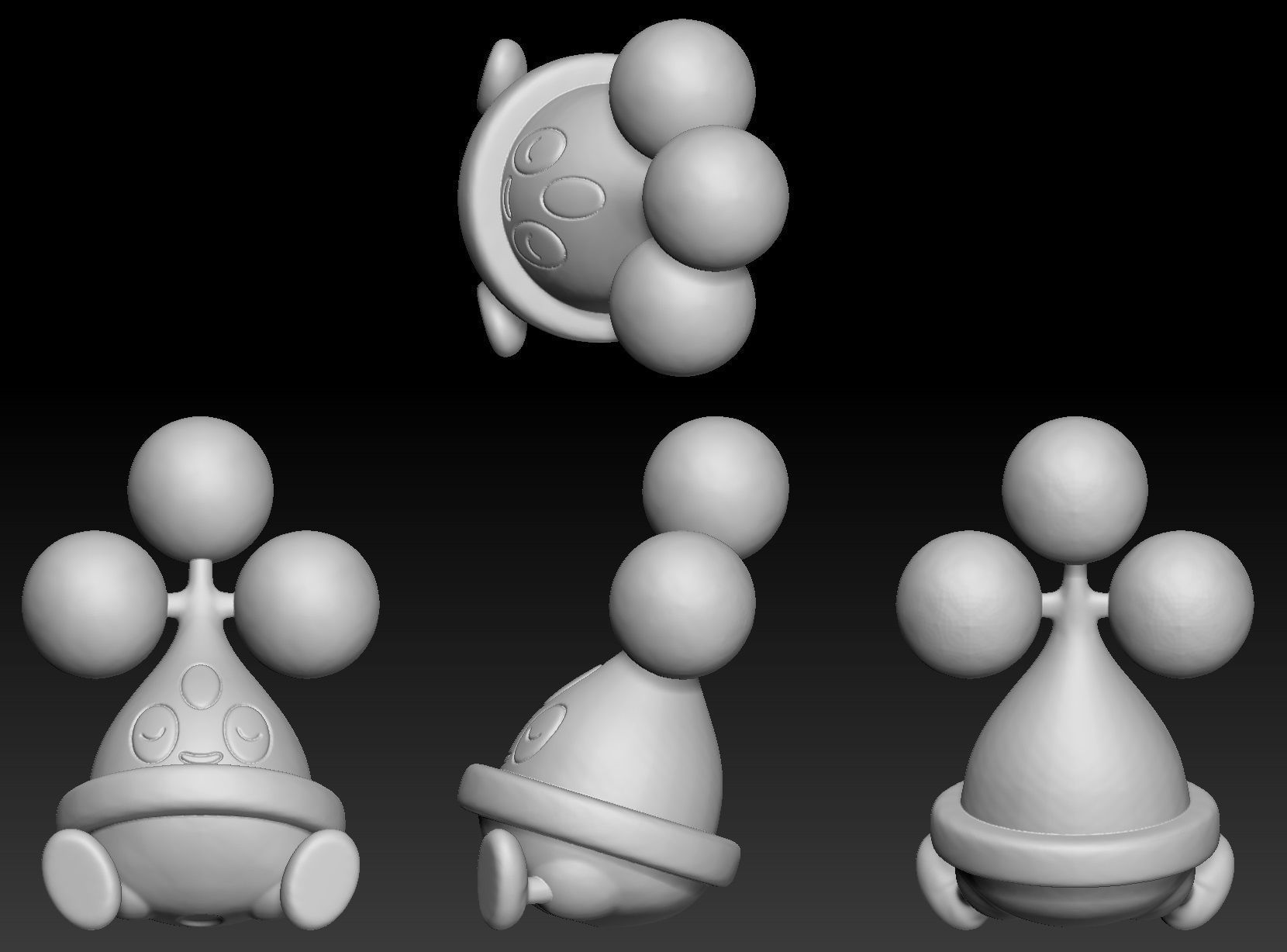 Pokemon Bonsly Sudowoodo 3D print model_1