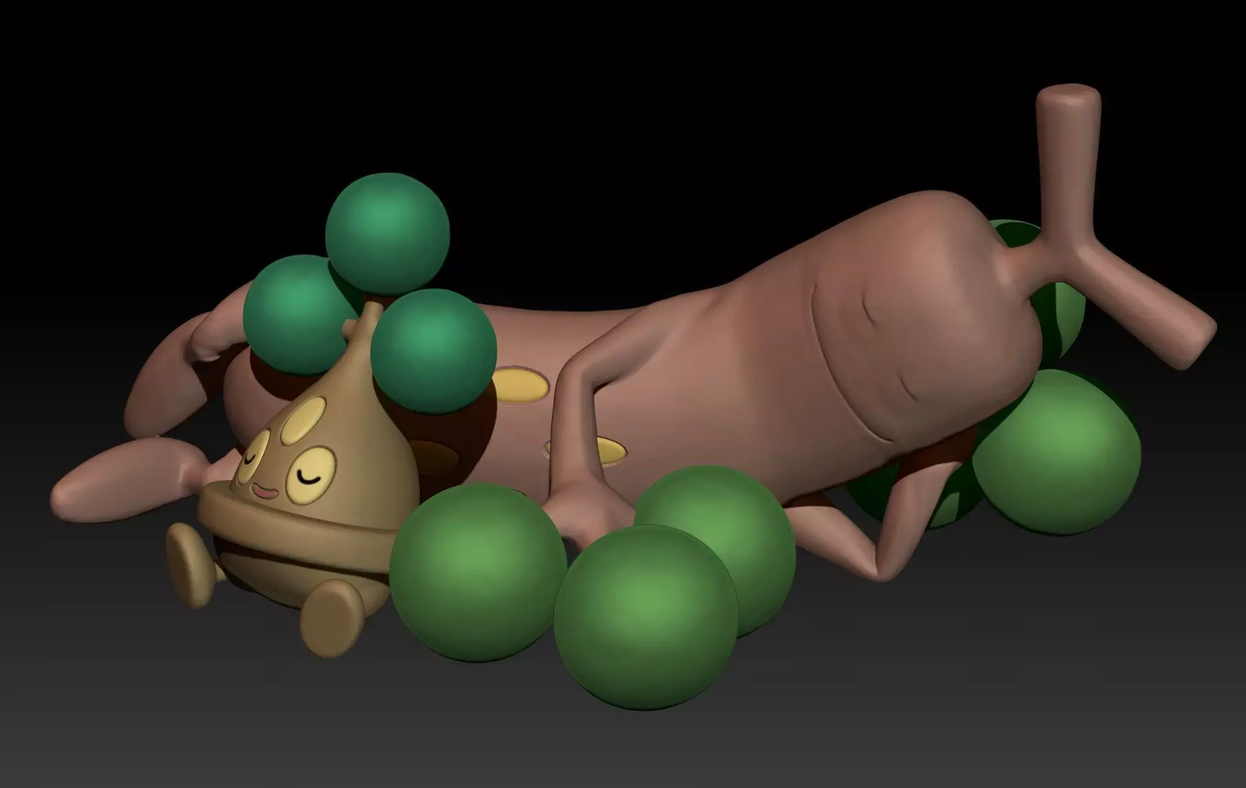 Pokemon Bonsly Sudowoodo 3D print model_0