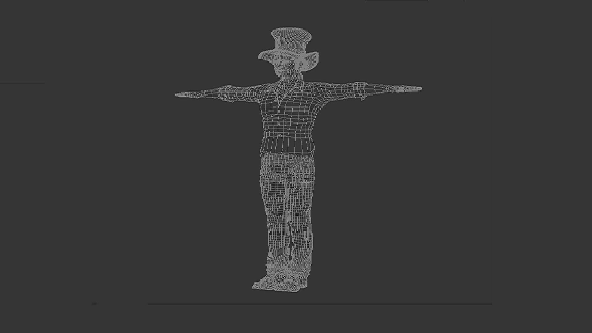 Catrin Low-poly 3D model_6