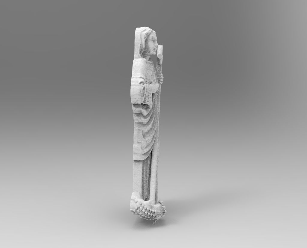 santa martha  3D print model_3
