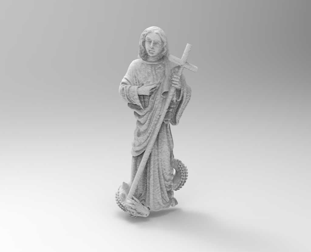 santa martha  3D print model_1