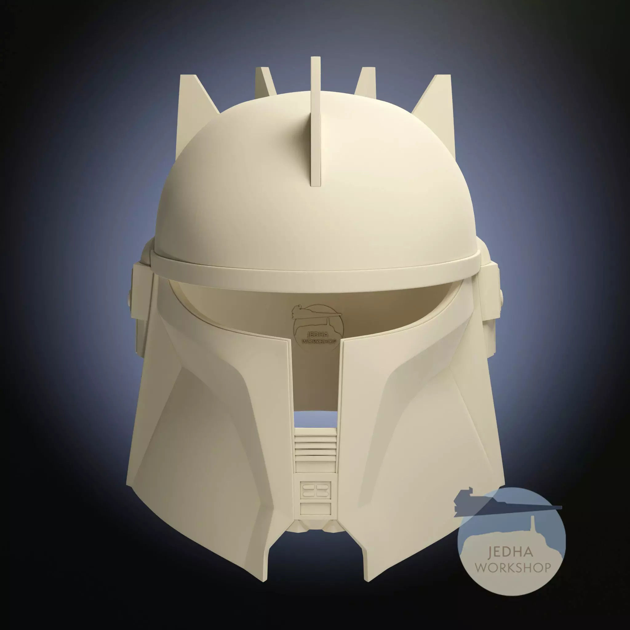 Moff Gideon Beskar helmet 3D Print Files  Star Wars Mandalorian 3D print model_0