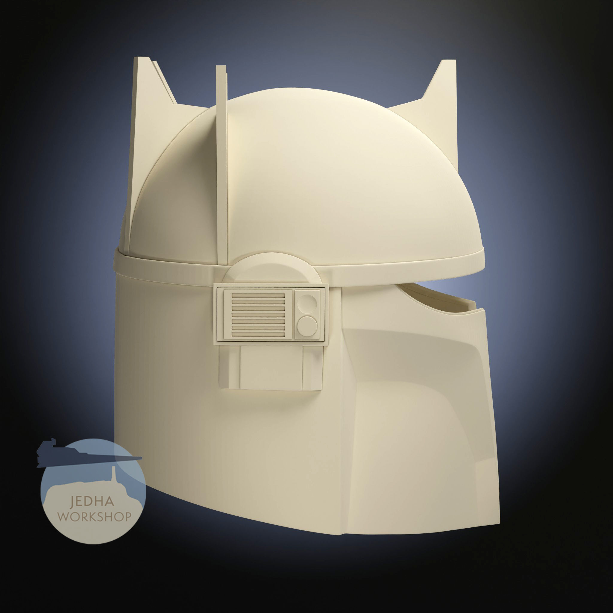 Moff Gideon Beskar helmet 3D Print Files  Star Wars Mandalorian 3D print model_1