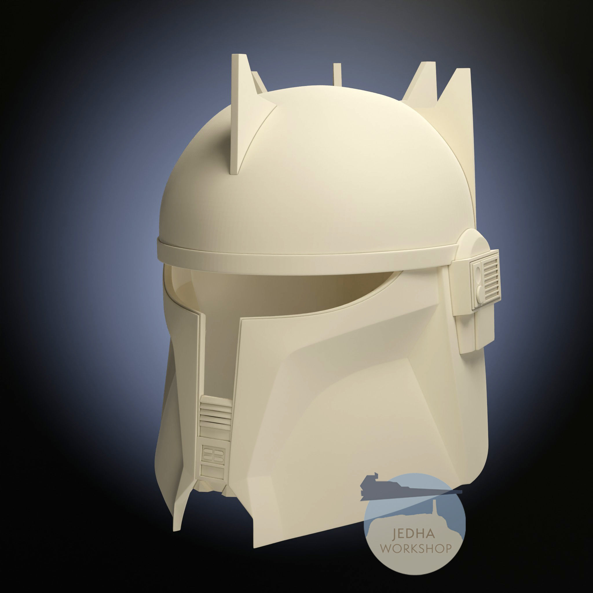 Moff Gideon Beskar helmet 3D Print Files  Star Wars Mandalorian 3D print model_3