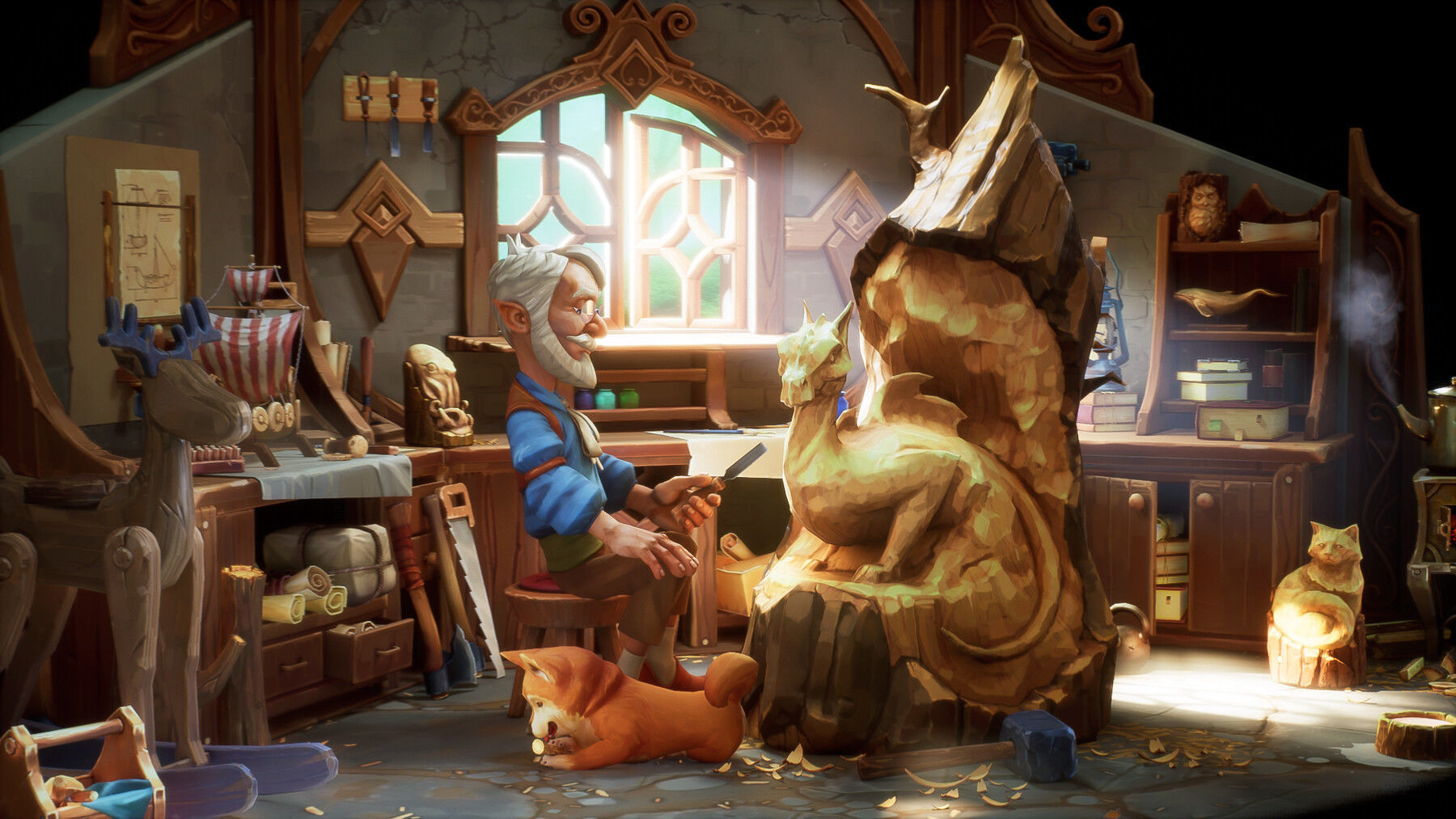 3D PROPS Hand-painted Textured Game-Ready Set Low-poly 3D model_11