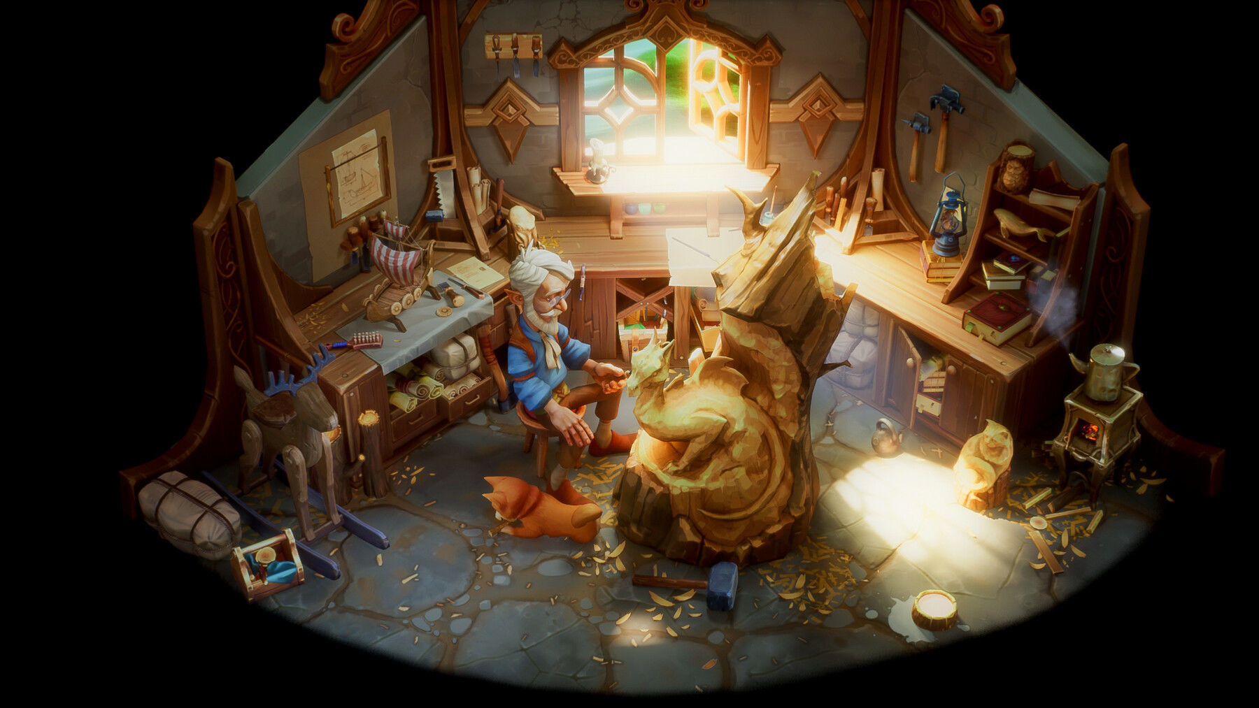 3D PROPS Hand-painted Textured Game-Ready Set Low-poly 3D model_8