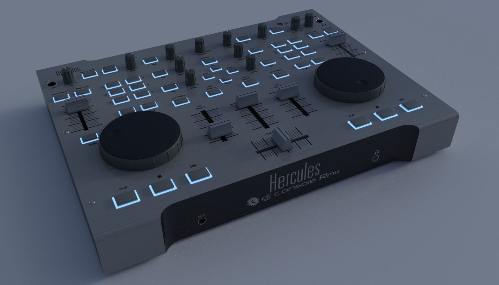 Hercules RMX DJ Controller 3D model_3