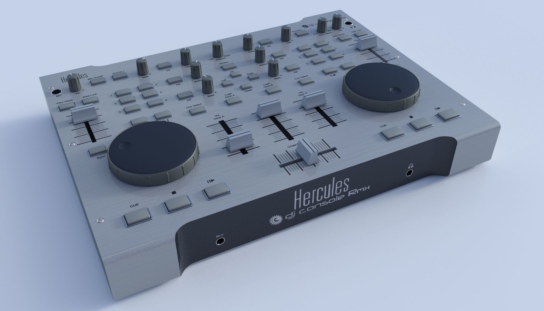 Hercules RMX DJ Controller 3D model_4