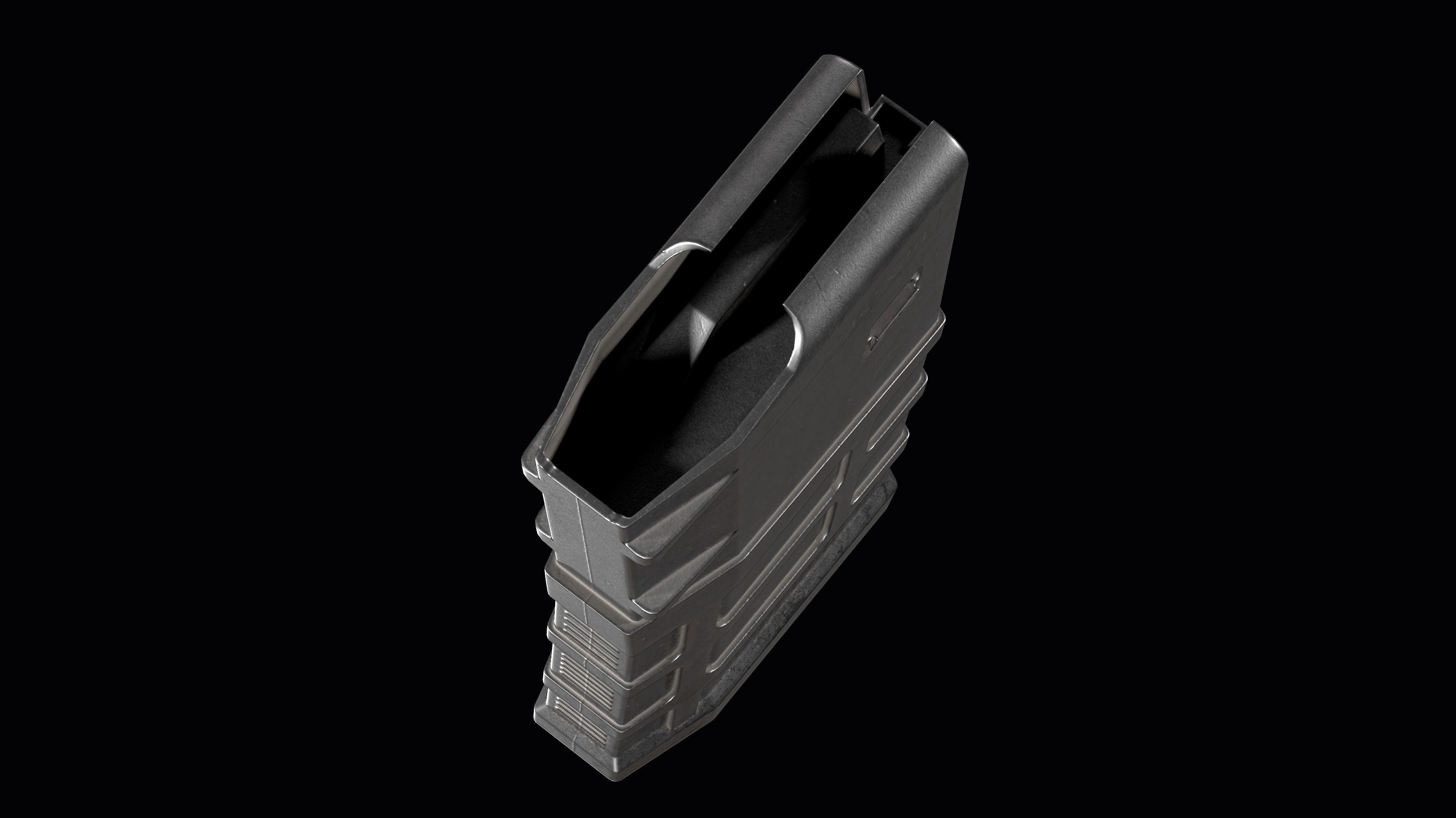 Magazine AR 10 Magpul PMAG 20 LR SR Gen M3 308 win Low-poly 3D model_9
