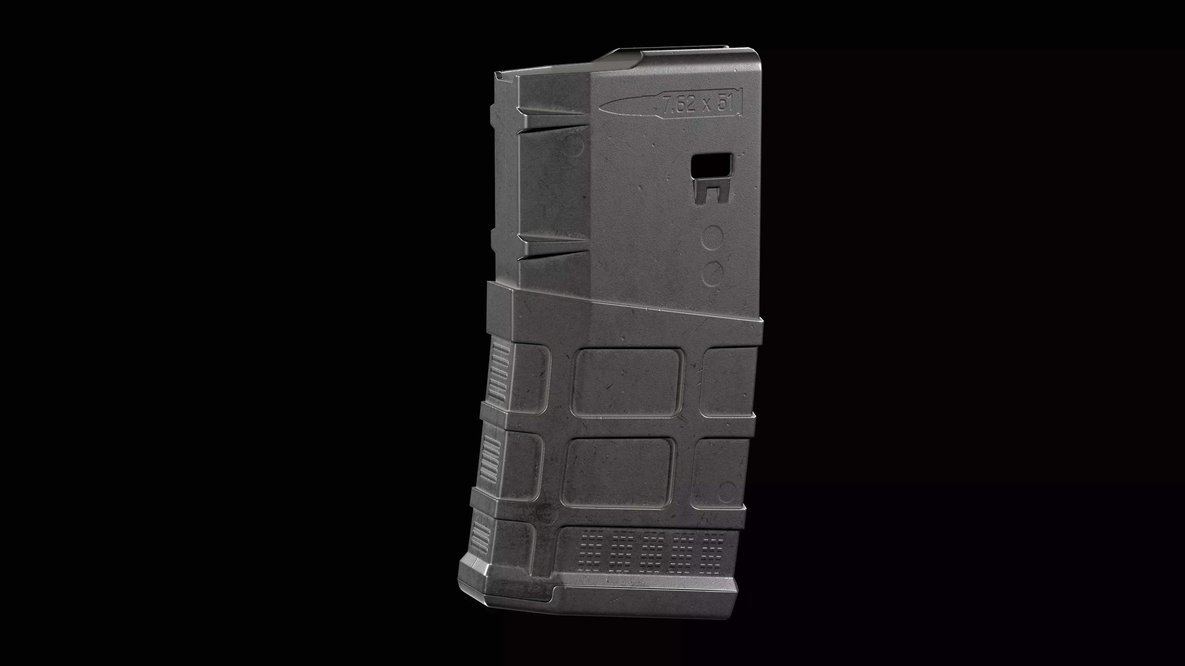 Magazine AR 10 Magpul PMAG 20 LR SR Gen M3 308 win Low-poly 3D model_0