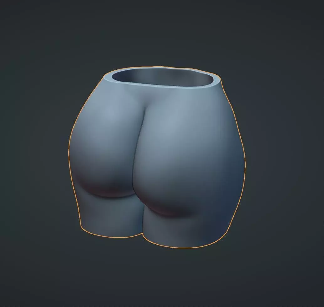 Female Butt Planter 3D print model_0