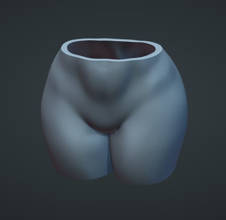 Female Butt Planter 3D print model_1