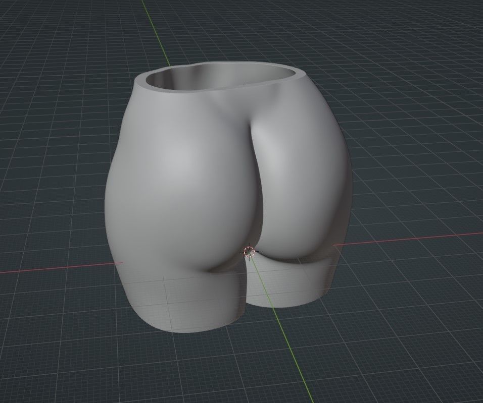 Female Butt Planter 3D print model_4