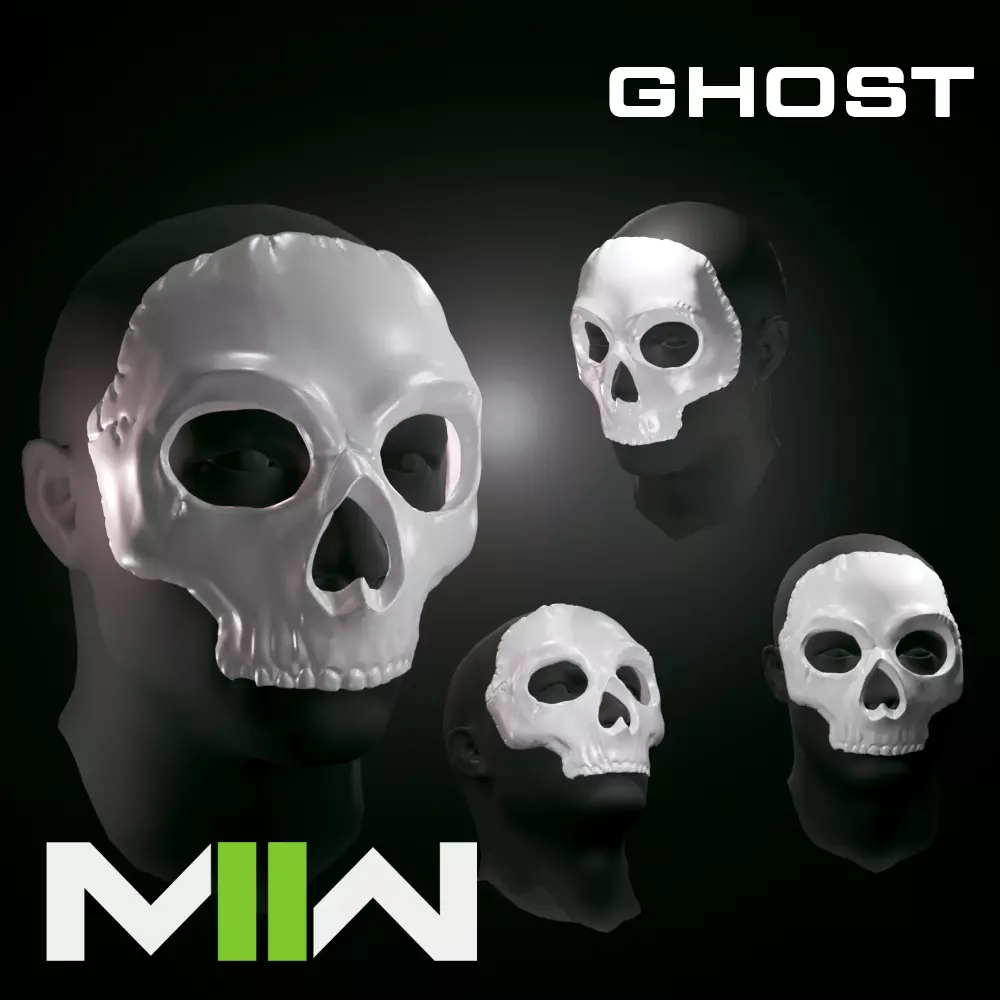 GHOST MASK CODMW2 SIMON RILEY 3D print model_0