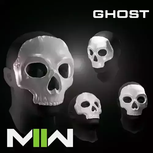 GHOST MASK CODMW2 SIMON RILEY 3D print model