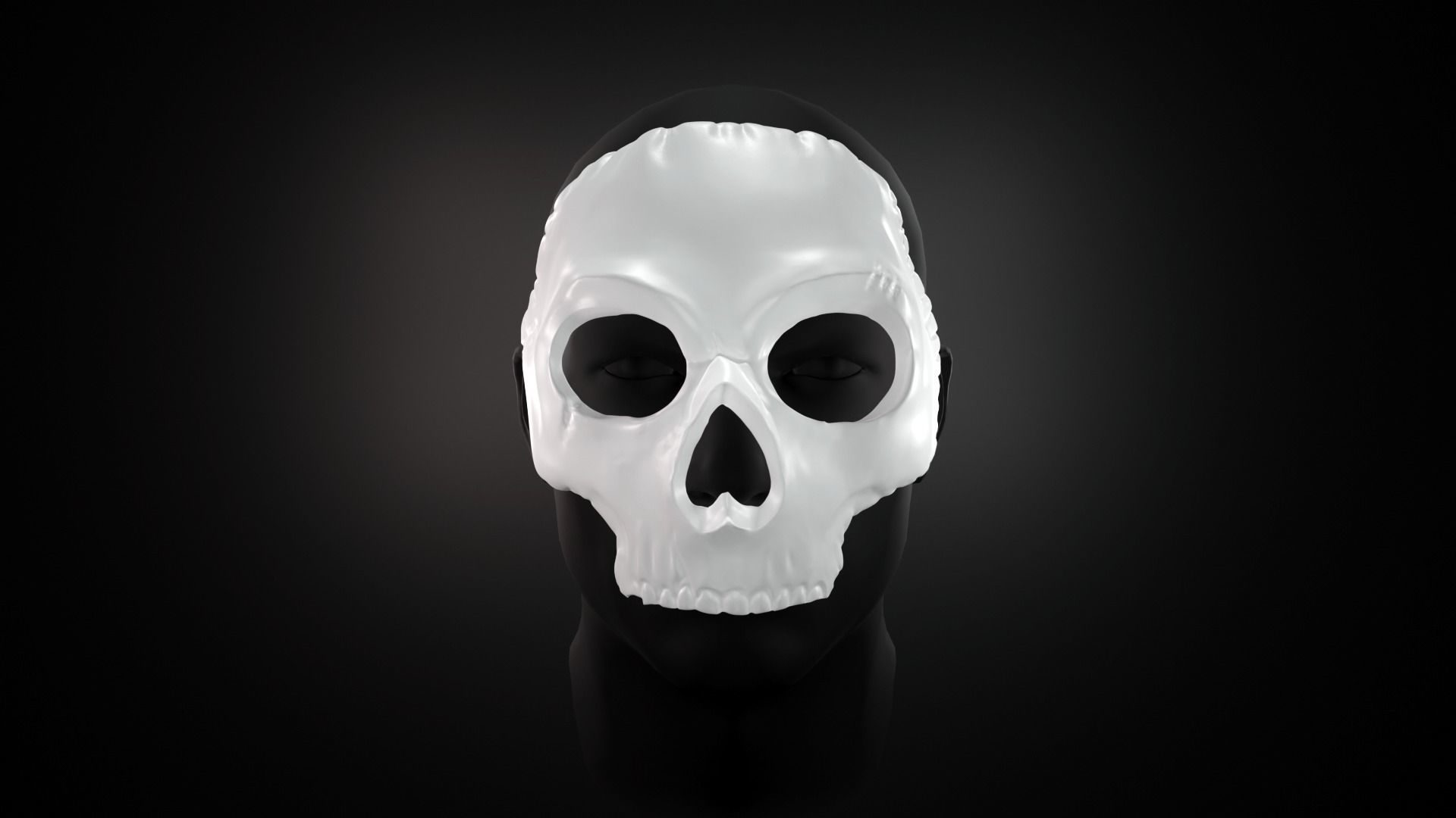 GHOST MASK CODMW2 SIMON RILEY 3D print model_1