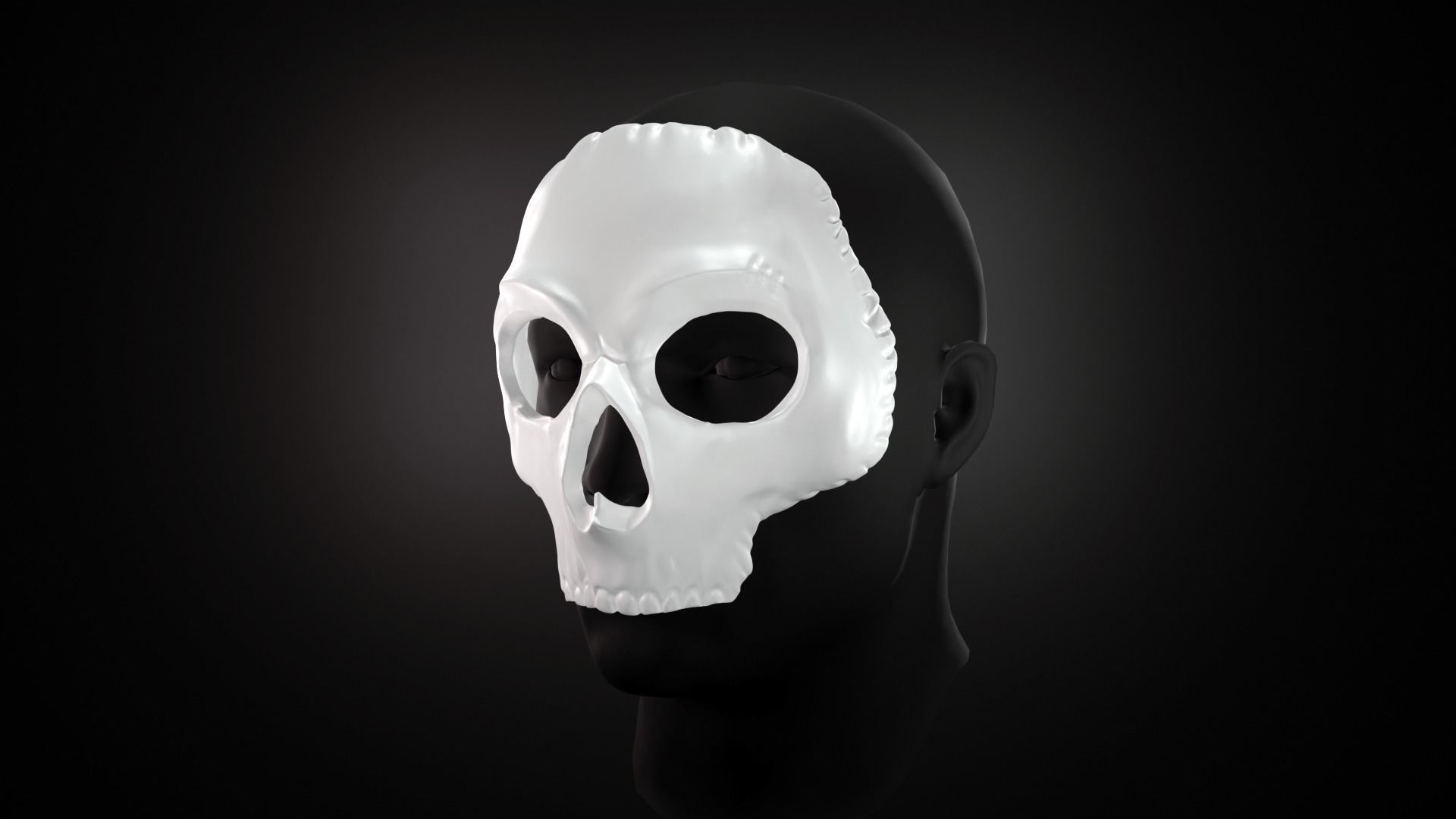 GHOST MASK CODMW2 SIMON RILEY 3D print model_2