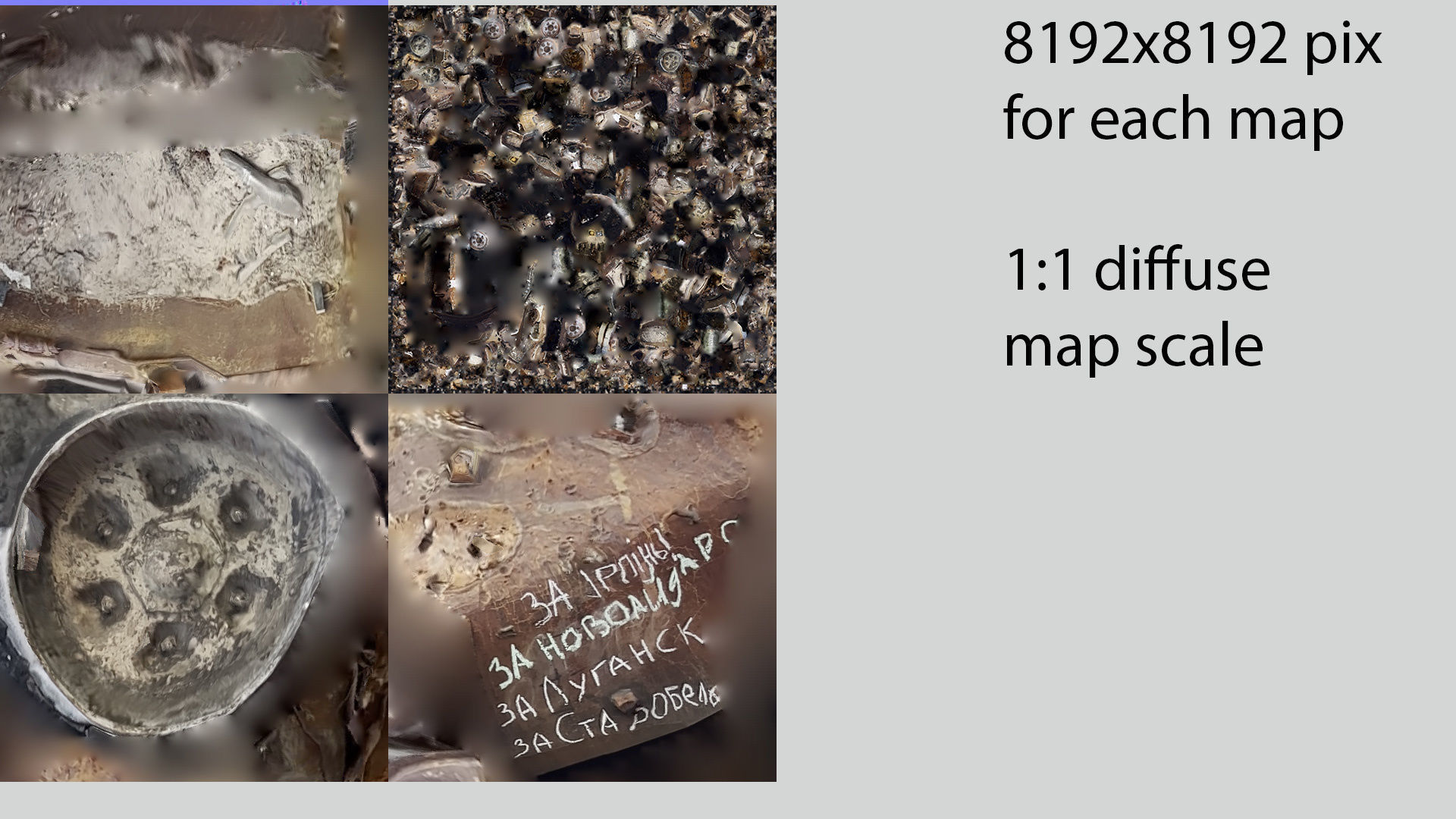 Russian T-72 tank destroyed by Ukrainian army 3D model_5