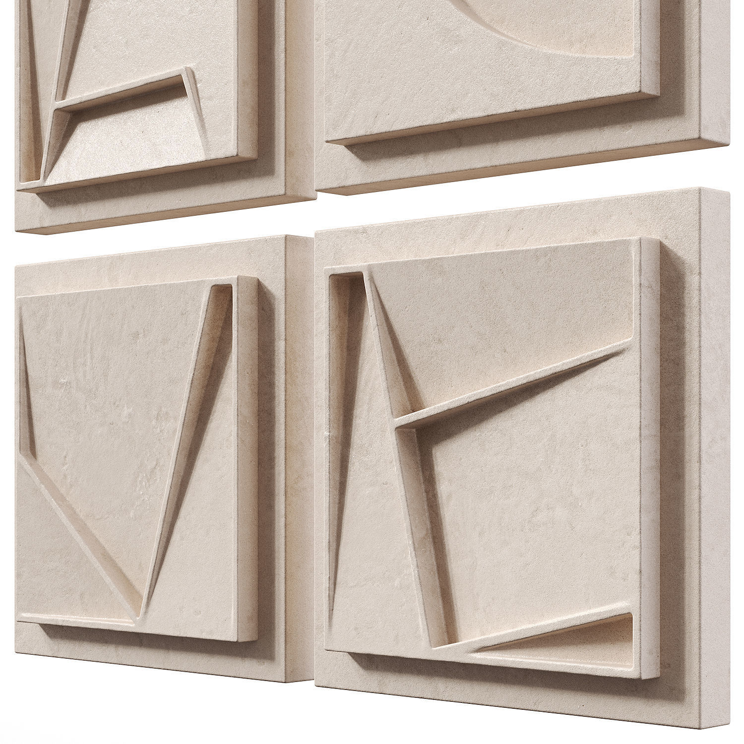 Geometric Canvas Wall Art 2 3D model_3