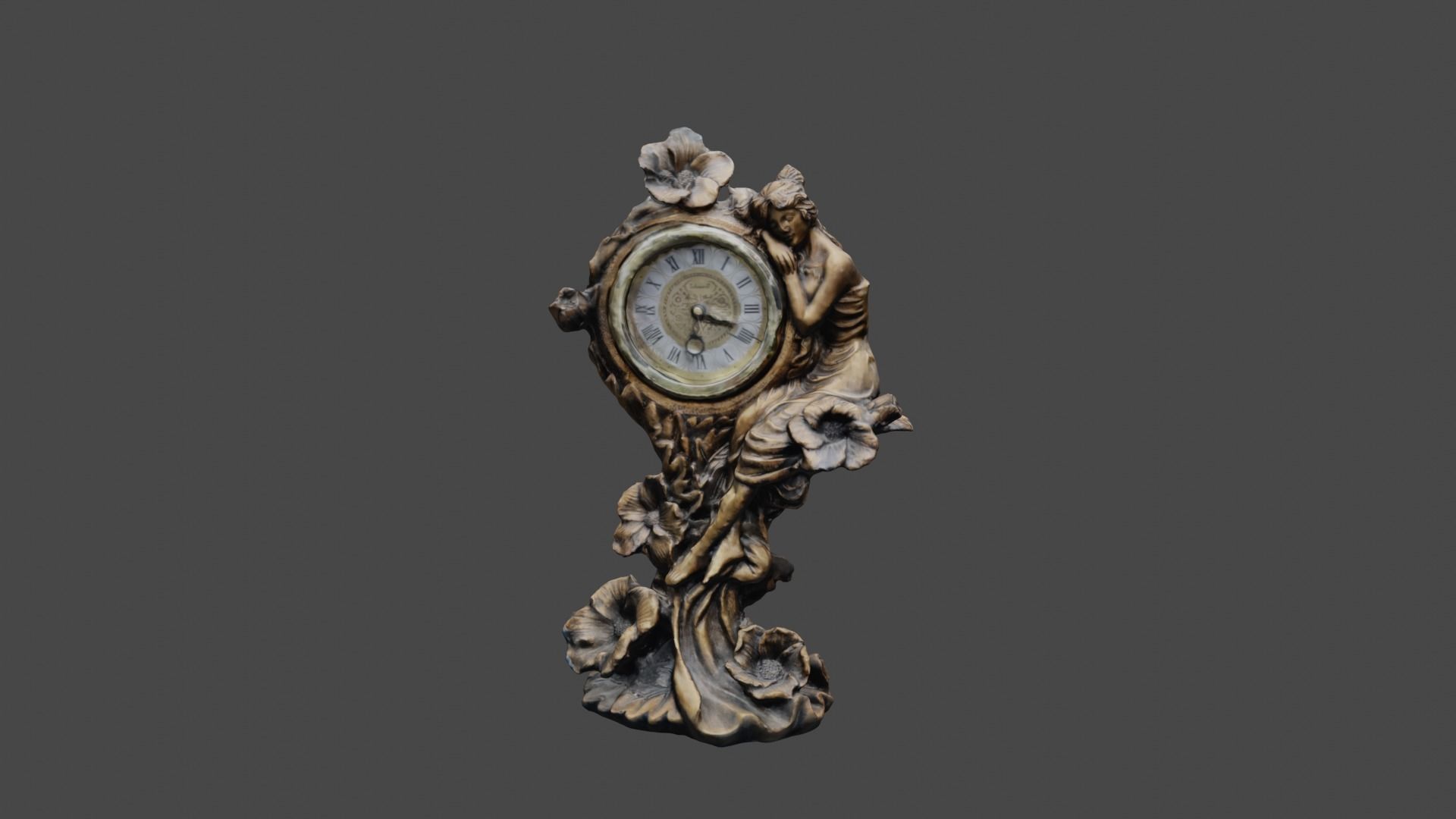 Vintage Clock 3D print model_28