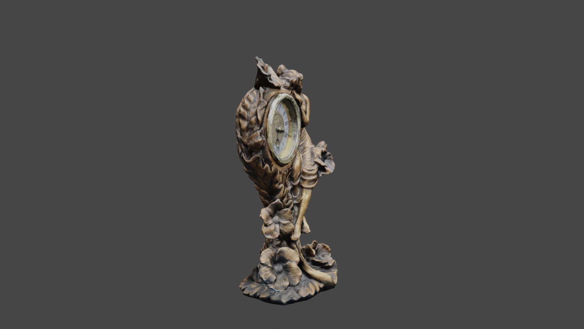 Vintage Clock 3D print model_12