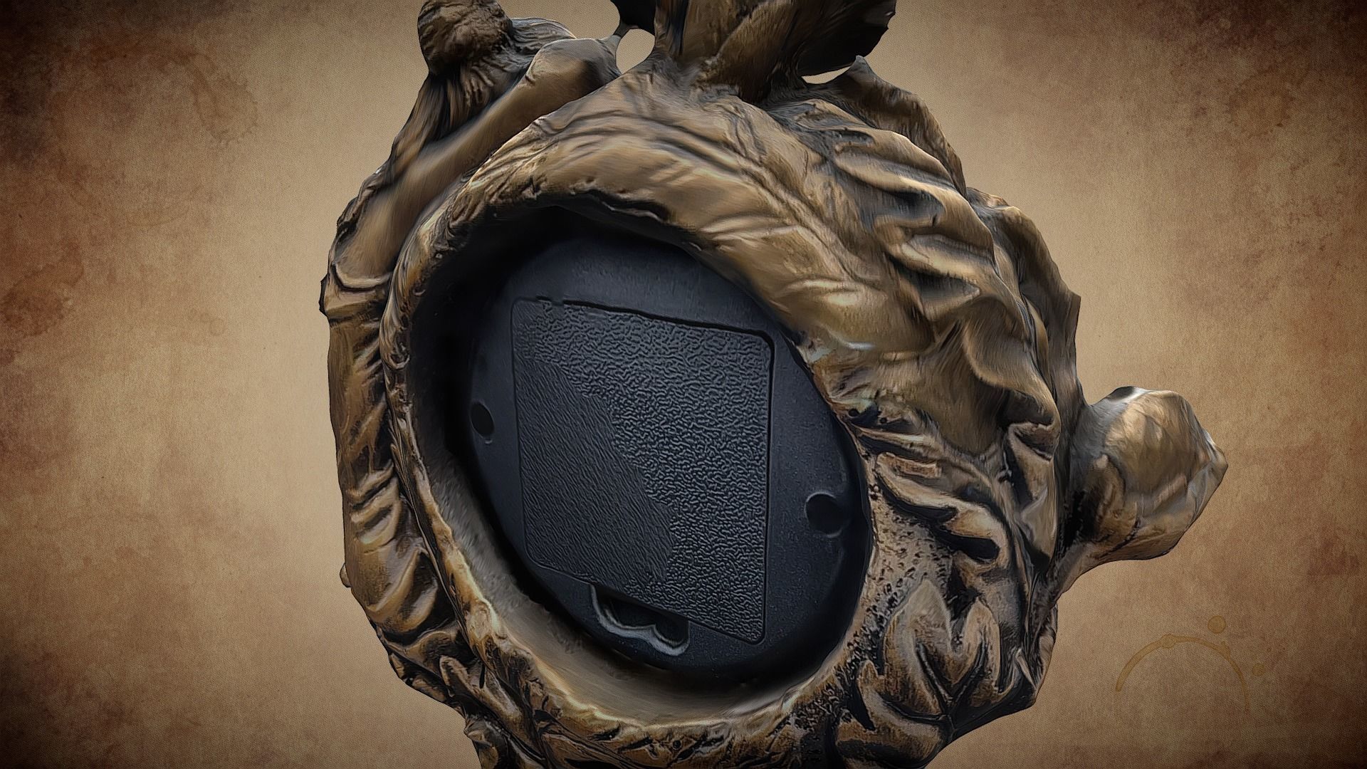 Vintage Clock 3D print model_4