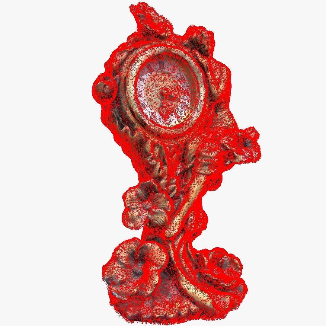 Vintage Clock 3D print model_7