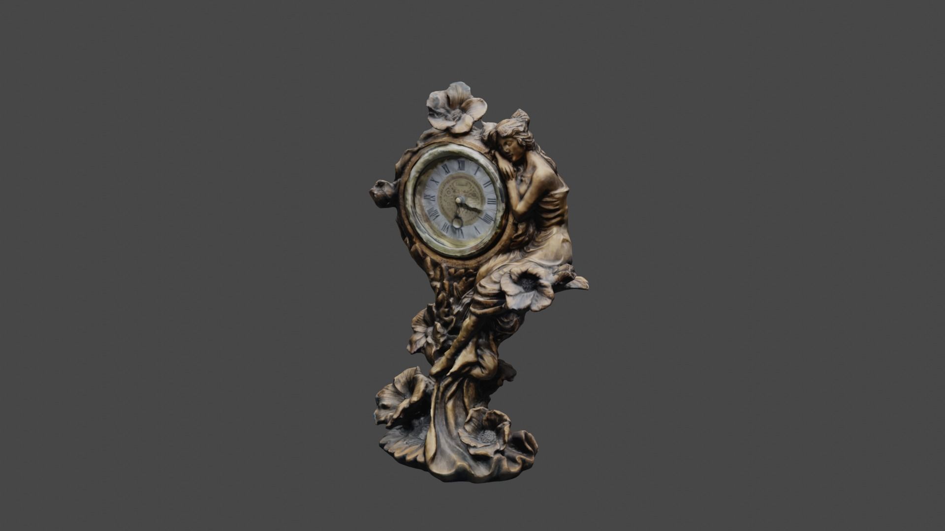 Vintage Clock 3D print model_27