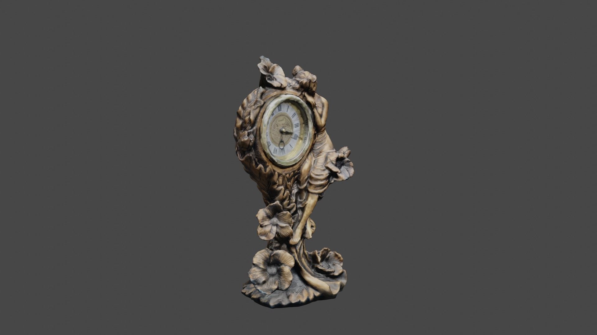 Vintage Clock 3D print model_11