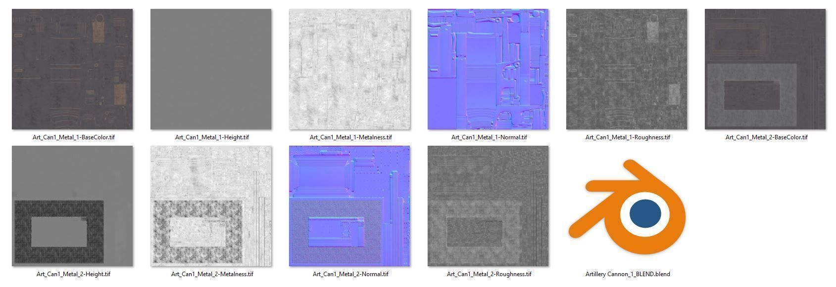 Artillery Cannon-1 Low-poly 3D model_21