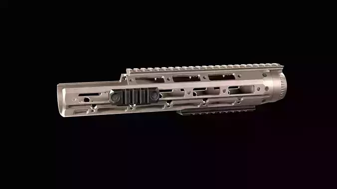 Handguard ar 10 R11 RSASS Low-poly 3D model
