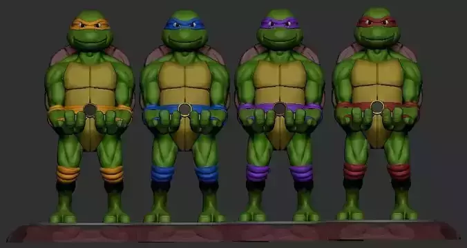 TEENAGE MUTANT NINJA JOYSTICK HOLDER 3D print model