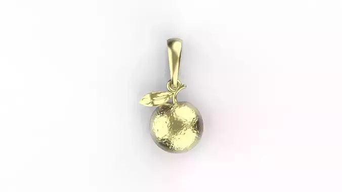 Orange pendant 3D print model