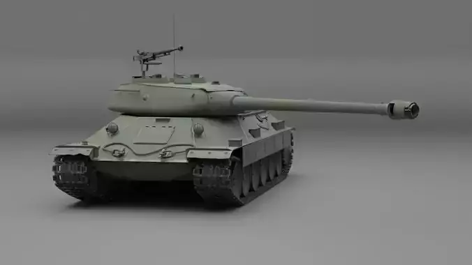 IS-6 Russian heavy tank 3D model