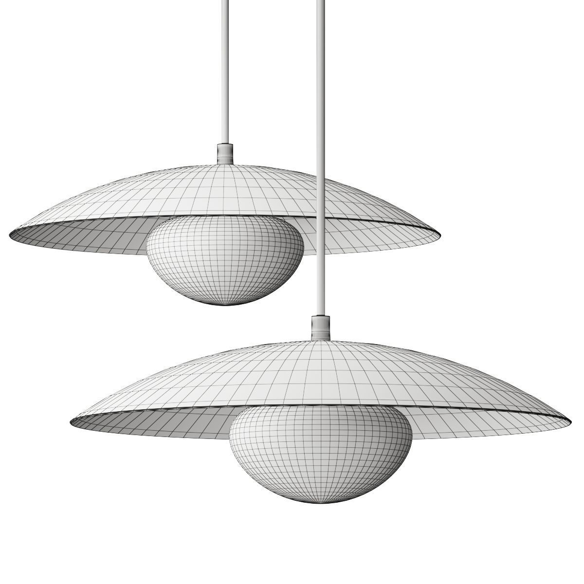 Lulu and Georgia Shah Pendant Light Lamp 3D model_1
