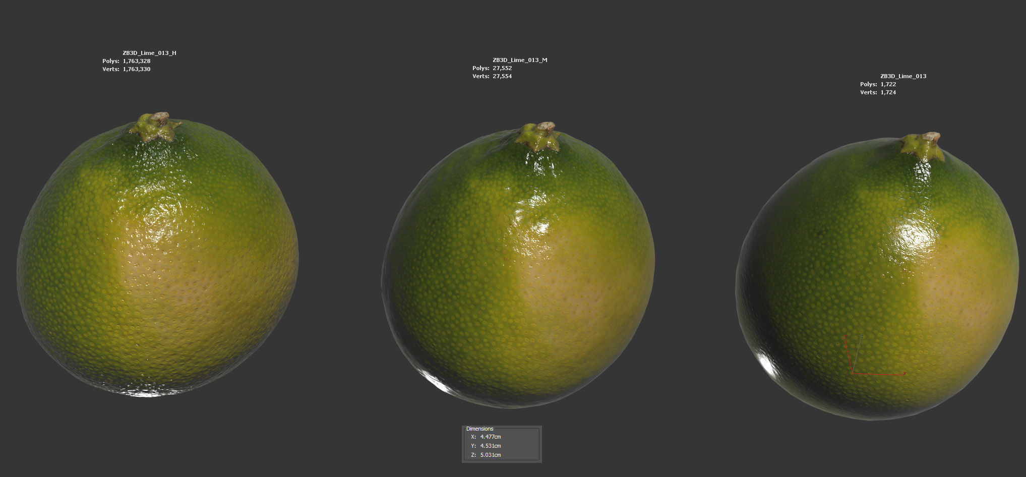 Lime  3D model_5