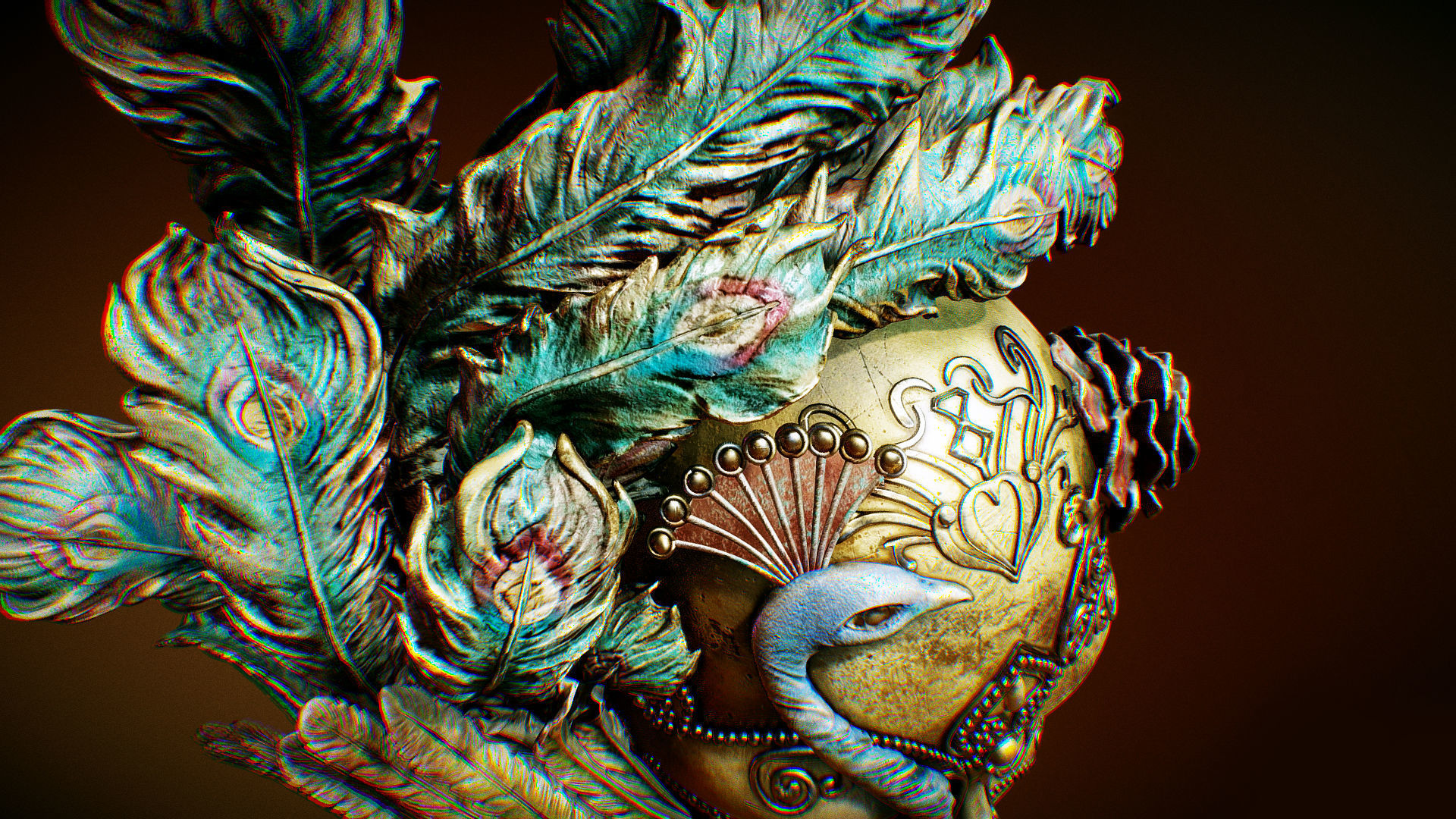 3D Mask Low-poly 3D model_11