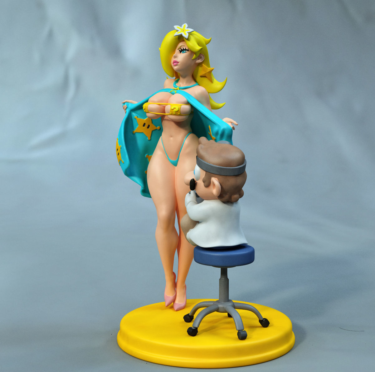 Rosaline and doctor 3D print model_1