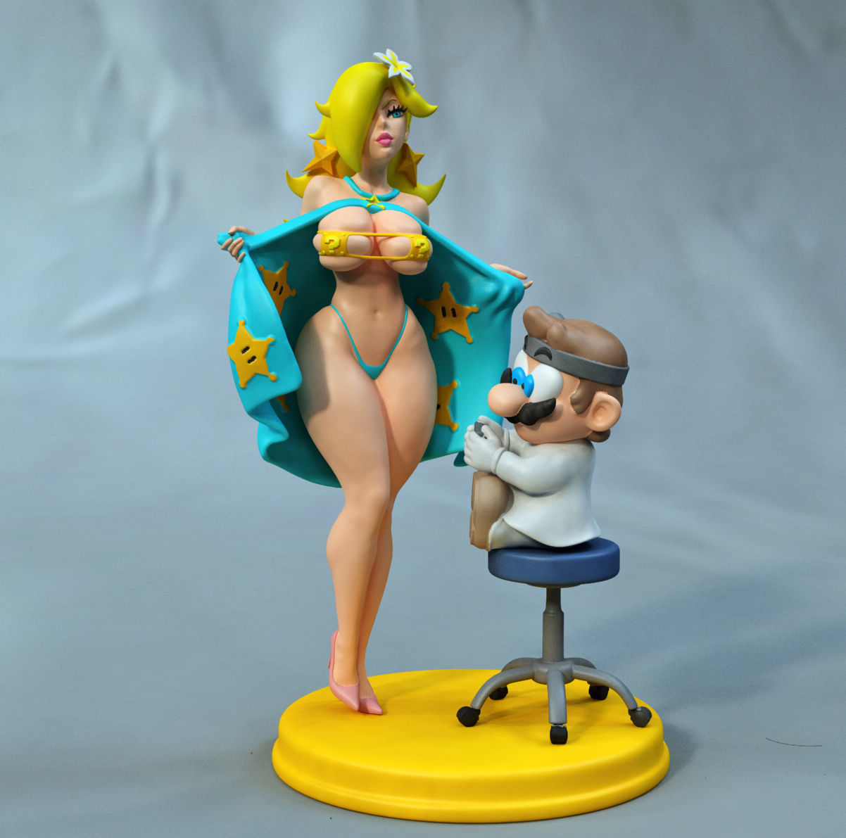 Rosaline and doctor 3D print model_3
