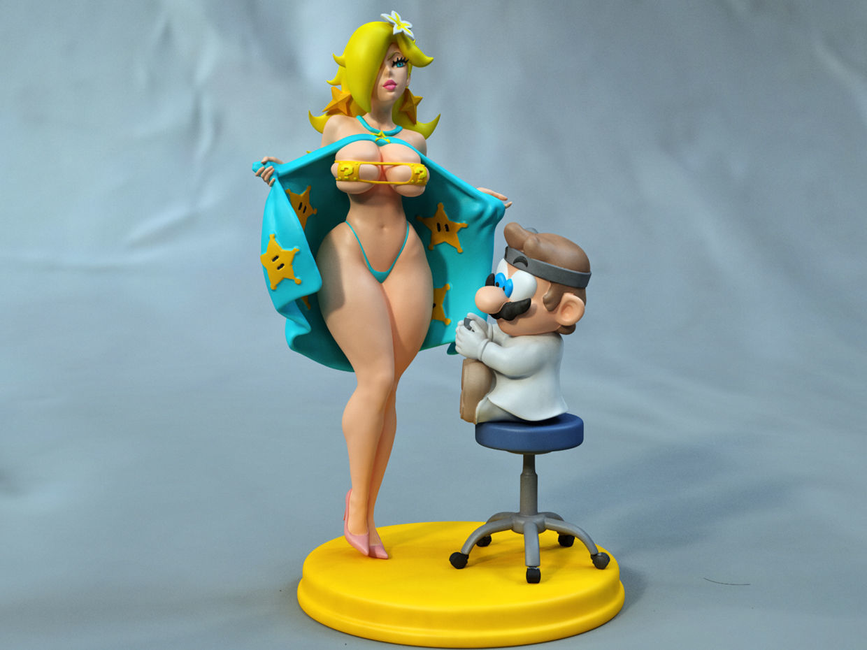 Rosaline and doctor 3D print model_4