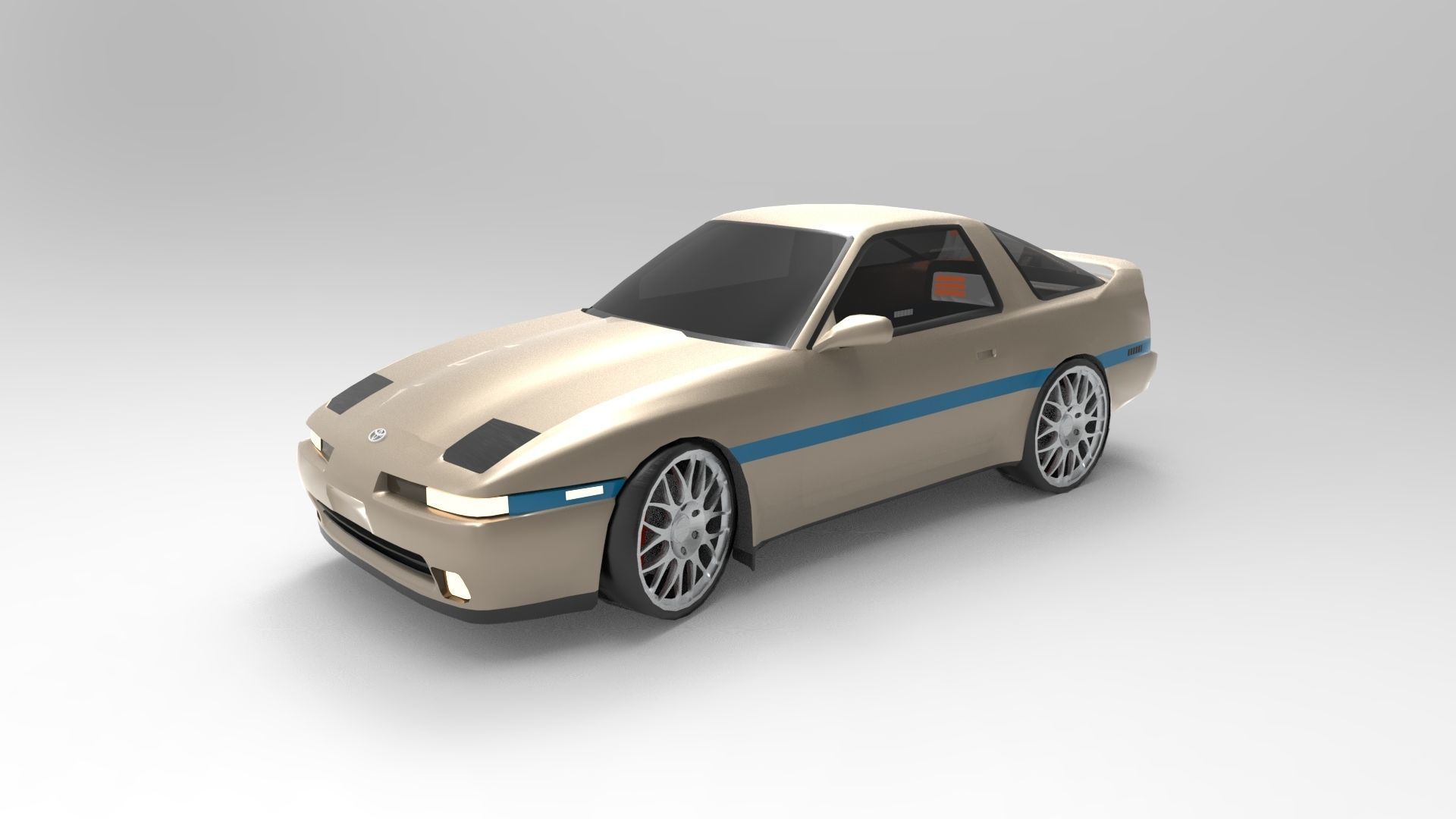 Toyota Supra MK3 3D model_3