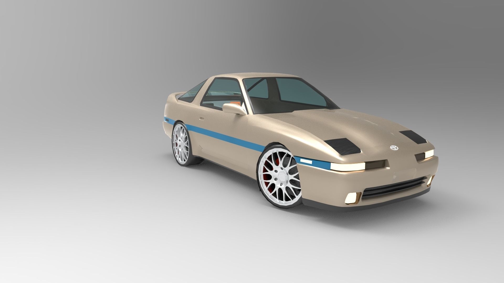 Toyota Supra MK3 3D model_1