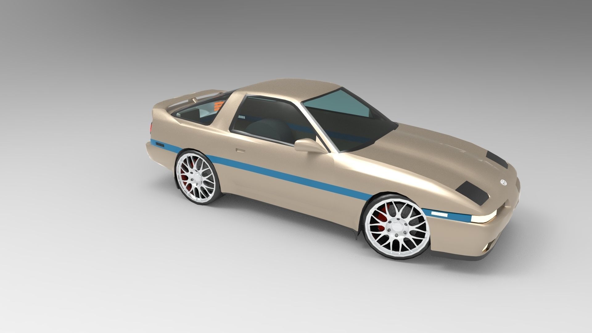Toyota Supra MK3 3D model_2