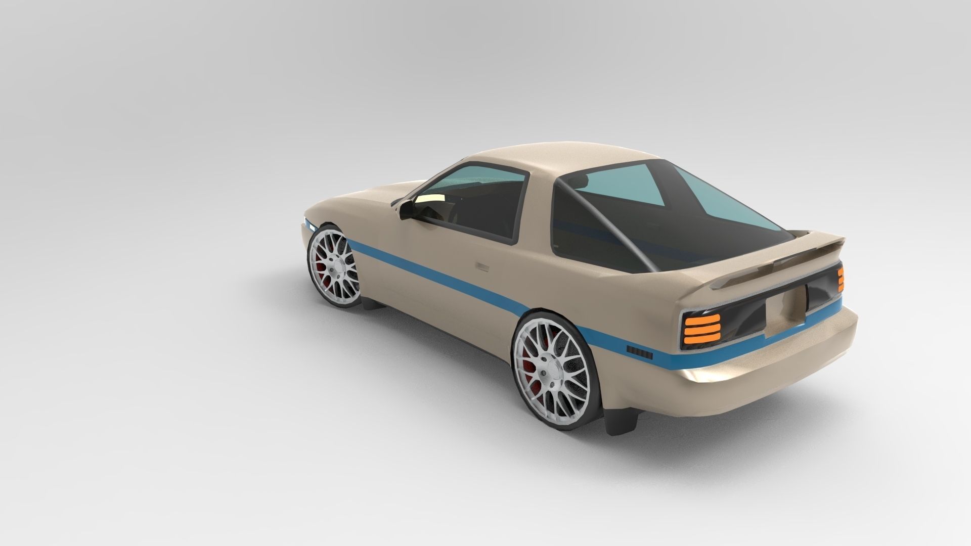 Toyota Supra MK3 3D model_4