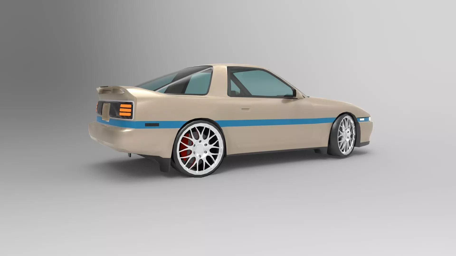 Toyota Supra MK3 3D model_0