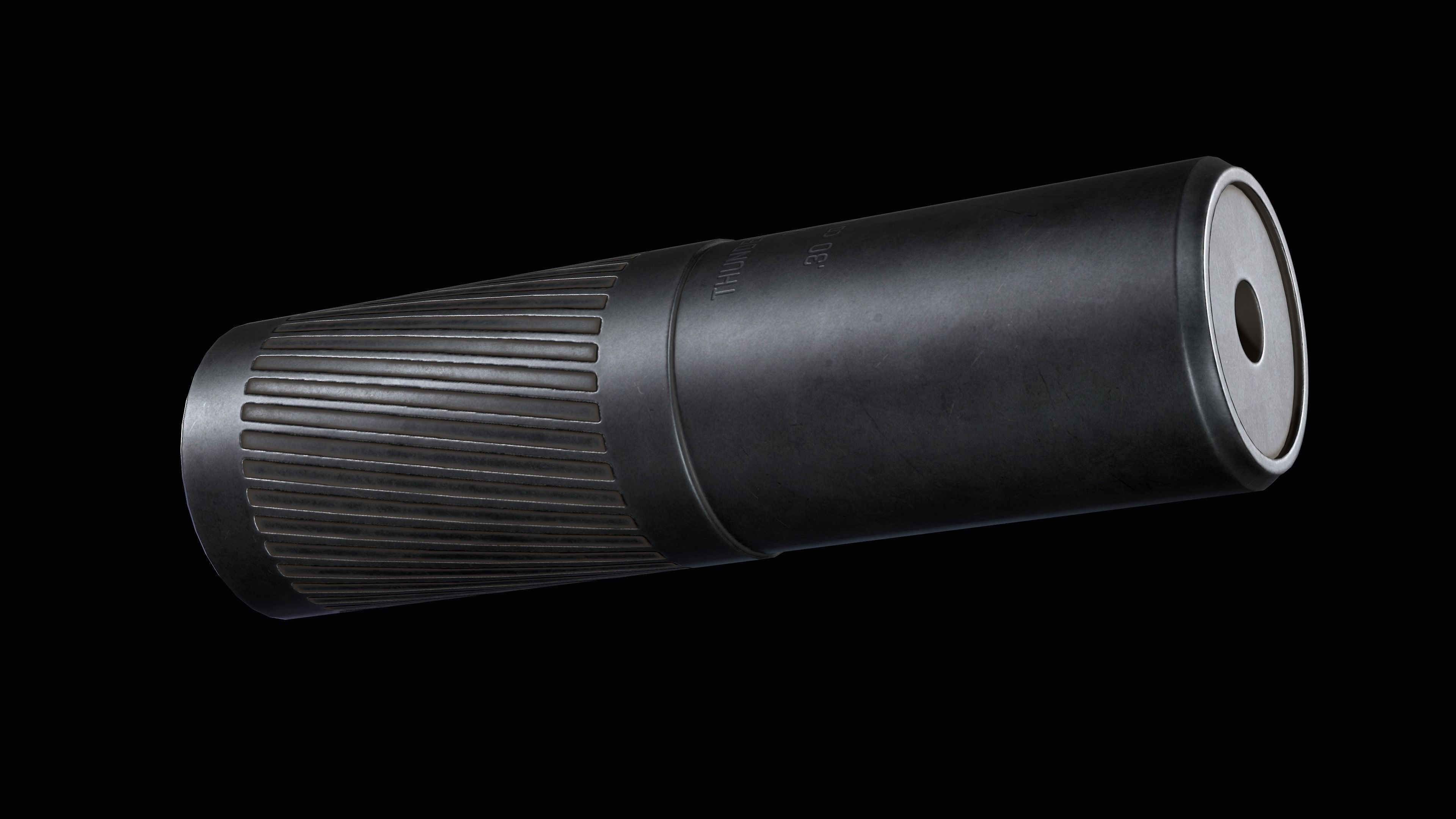 Thunder Beast Ultra 5  Suppressor multicalibre  Low-poly 3D model_9