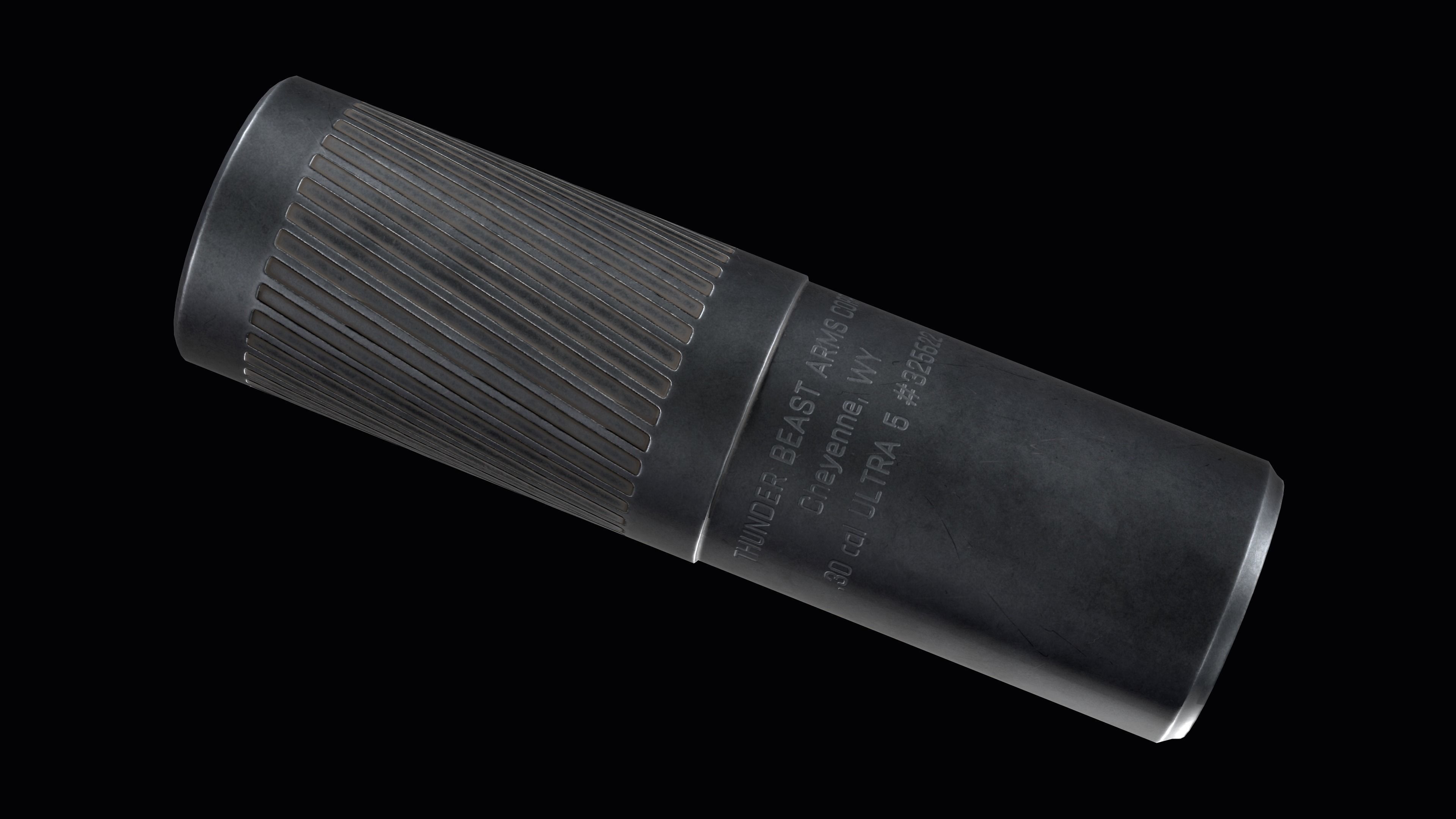 Thunder Beast Ultra 5  Suppressor multicalibre  Low-poly 3D model_10